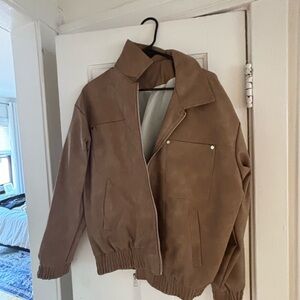 Oversized Leather Jacket